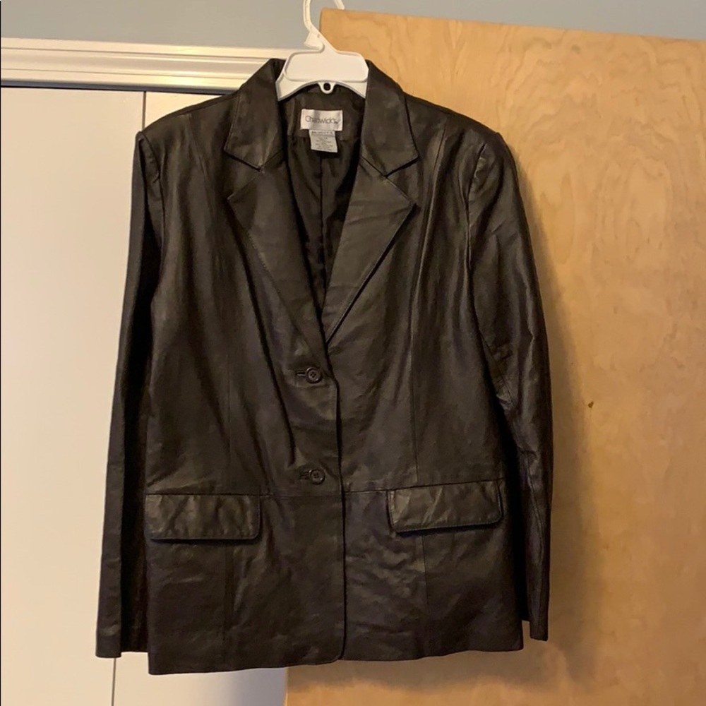Genuine Leather blazer